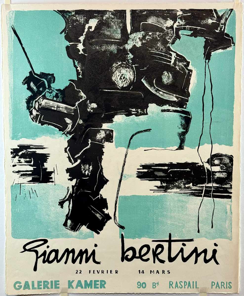 Exhibition Poster (Gianni Bertini at Galerie Kamer in Paris, 1957), Image 1.