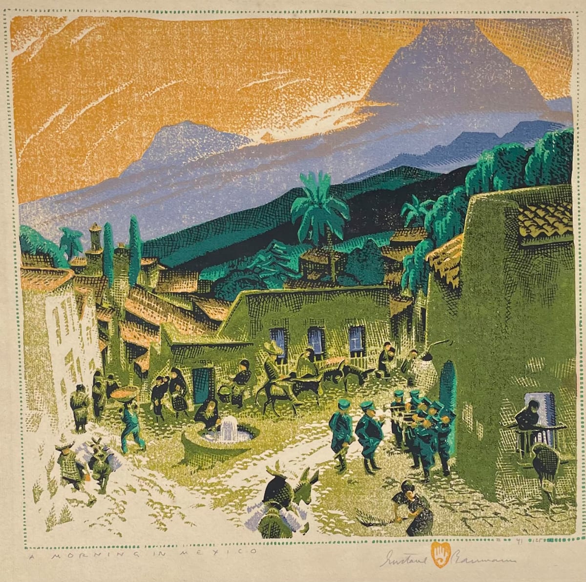 Morning in Mexico by Gustave Baumann 