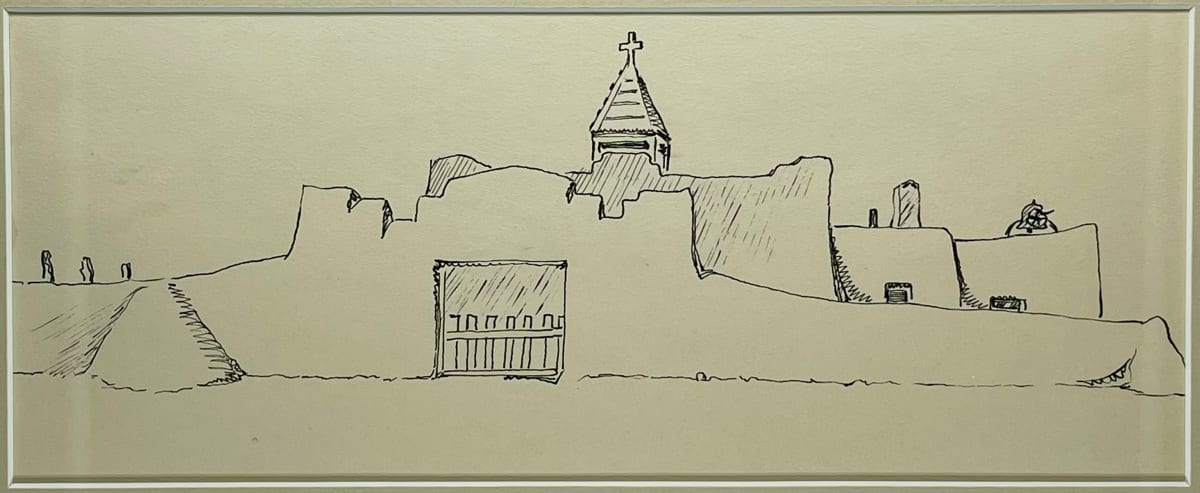 Untitled (New Mexico Adobe Church) by Unknown (attributed to Joe Cannon) 