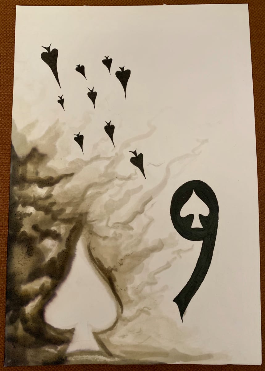 Untitled (9 of Spades) by Unknown 