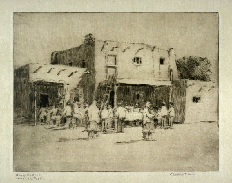 Day of the Dance, Santa Clara Pueblo by Howell Chambers Brown 