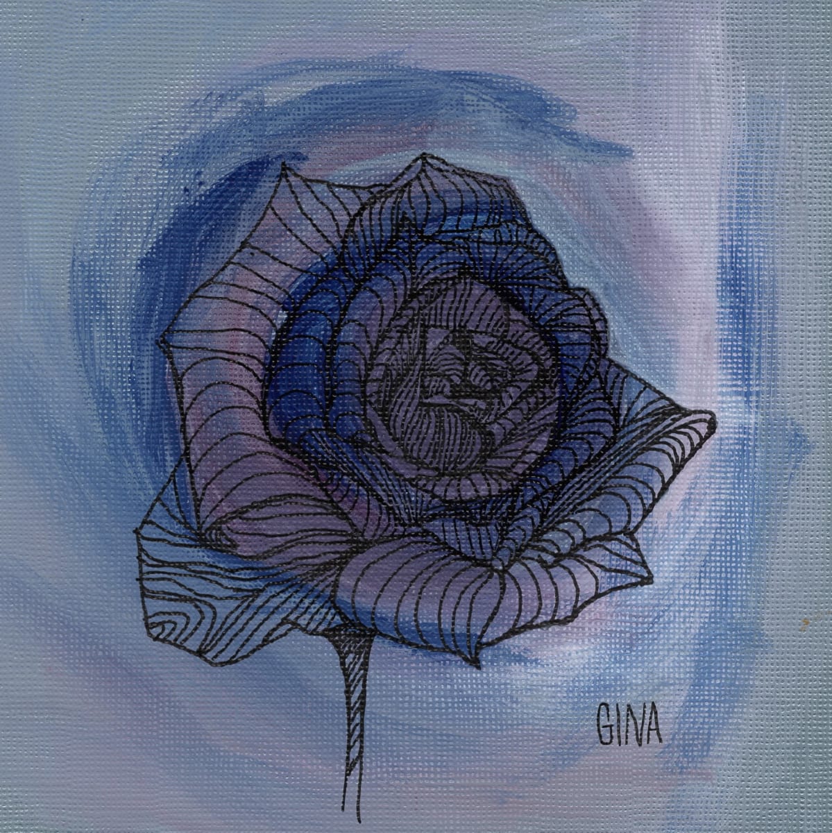 Blue Rose by Gina Barry 