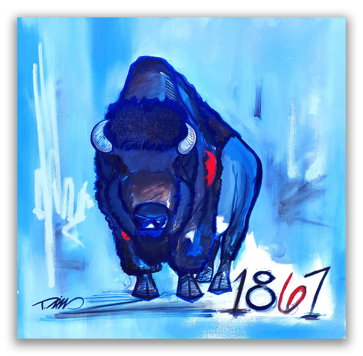 BLUE BISON 1867 by Tariq Mix 