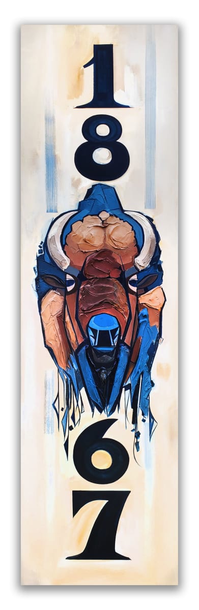 Bison Made Pt3 (Blue Bison) by Tariq Mix 