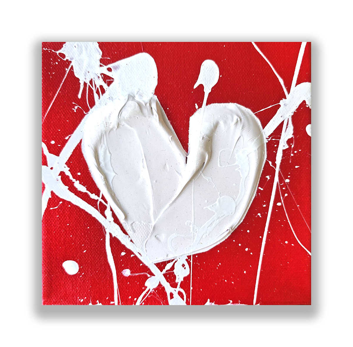 Red White Heart Beat 5 by Tariq Mix 