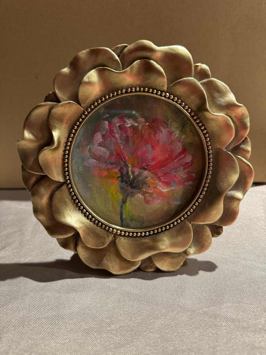 Gold Round Flower by sharon jiskra brooks, Image 1.