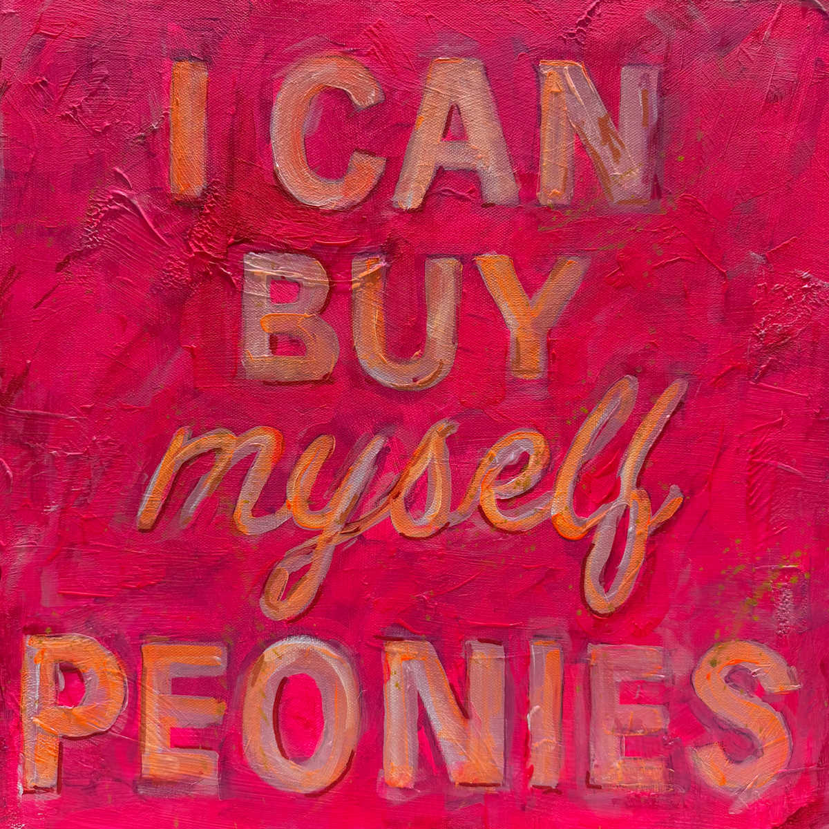 Buy Myself Peonies by sharon jiskra brooks, Image 1.