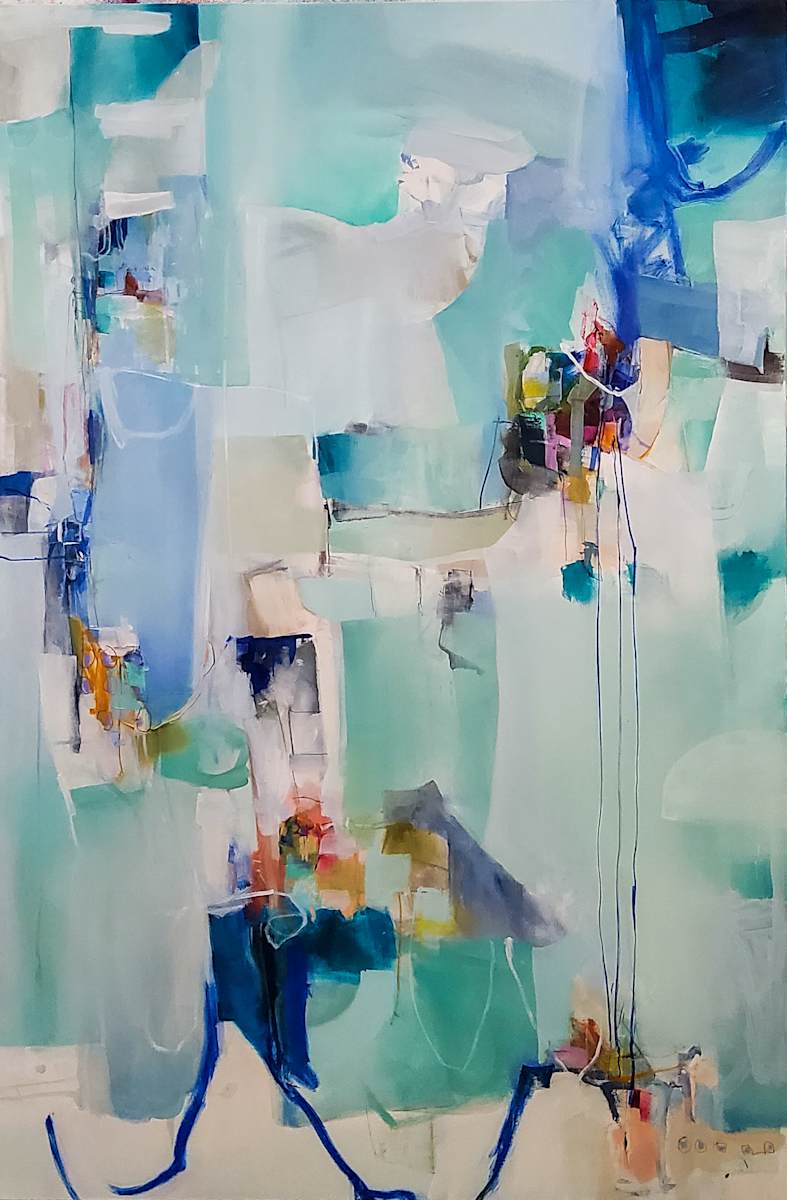 Floating in a Turquoise Sea by Wendy Franklin 