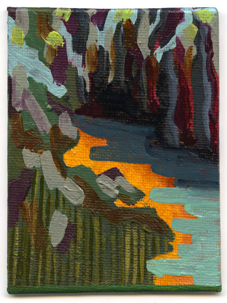 Abstract Fantasy Landscape study IV by Jen Chau, Image 3.