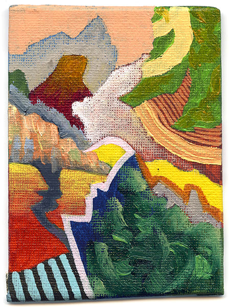 Abstract Fantasy Landscape study II by Jen Chau, Image 1.