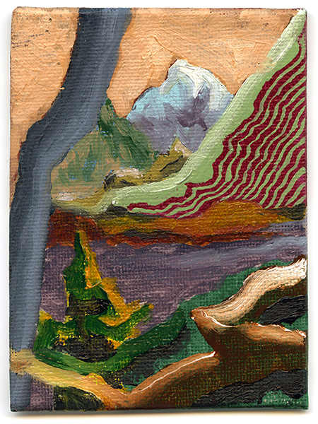 Abstract Fantasy Landscape study I by Jen Chau, Image 1.