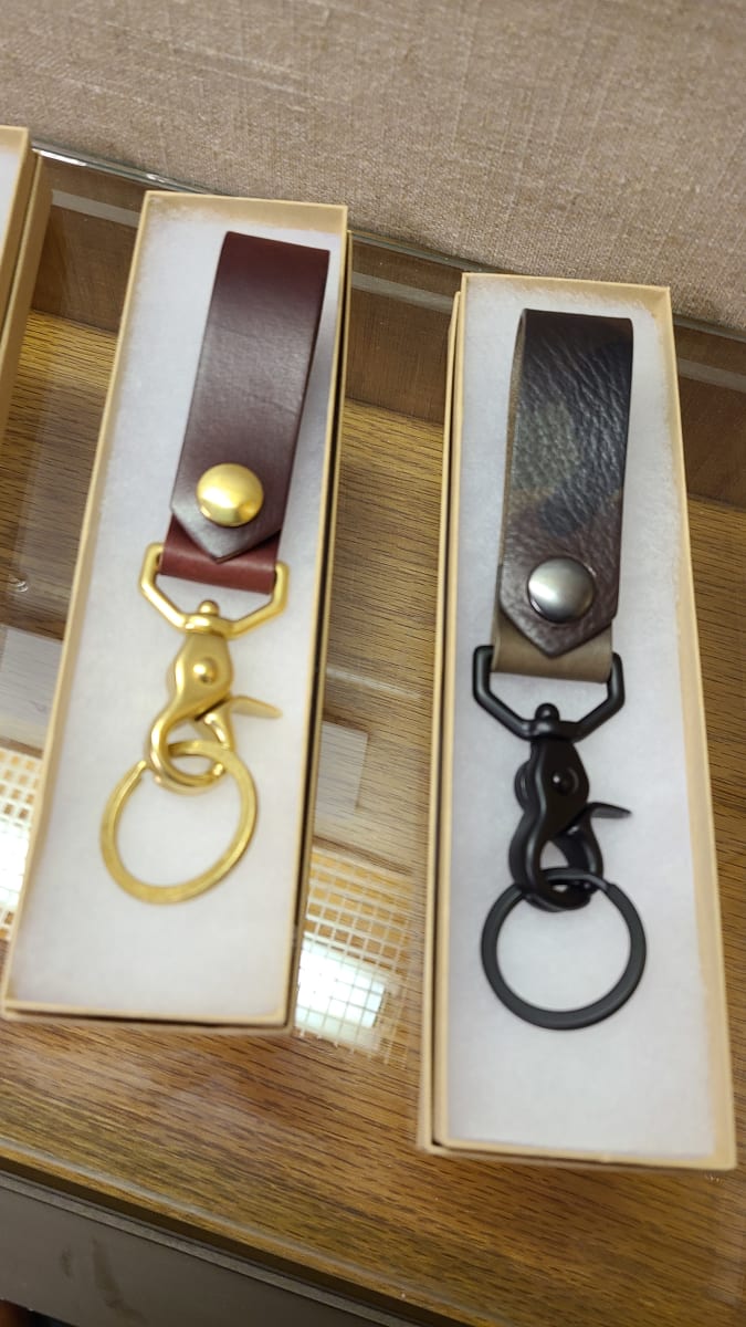 Wickett & Craig Burgundy Keychain (Left) by Ryan Hertel 