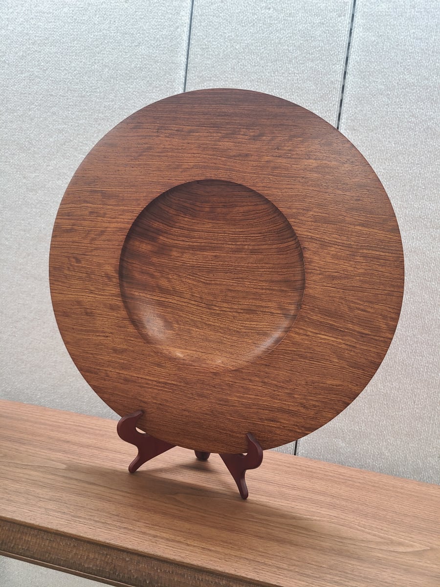 Large Bubinga Disk #017 by Bill Neville 