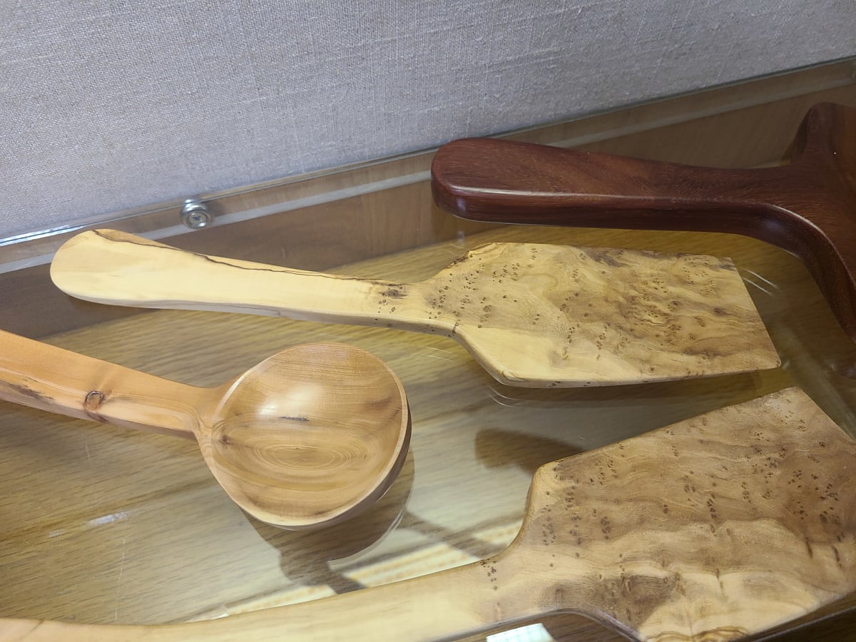 Olive Wood Spatula #1 by Jeff Poland Winterfest 2022 