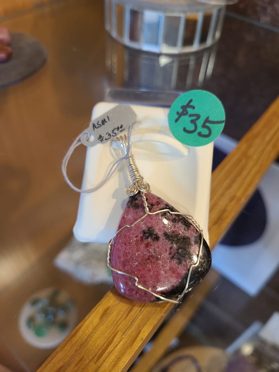 Rhodonite Pendant by Beverly Iber 