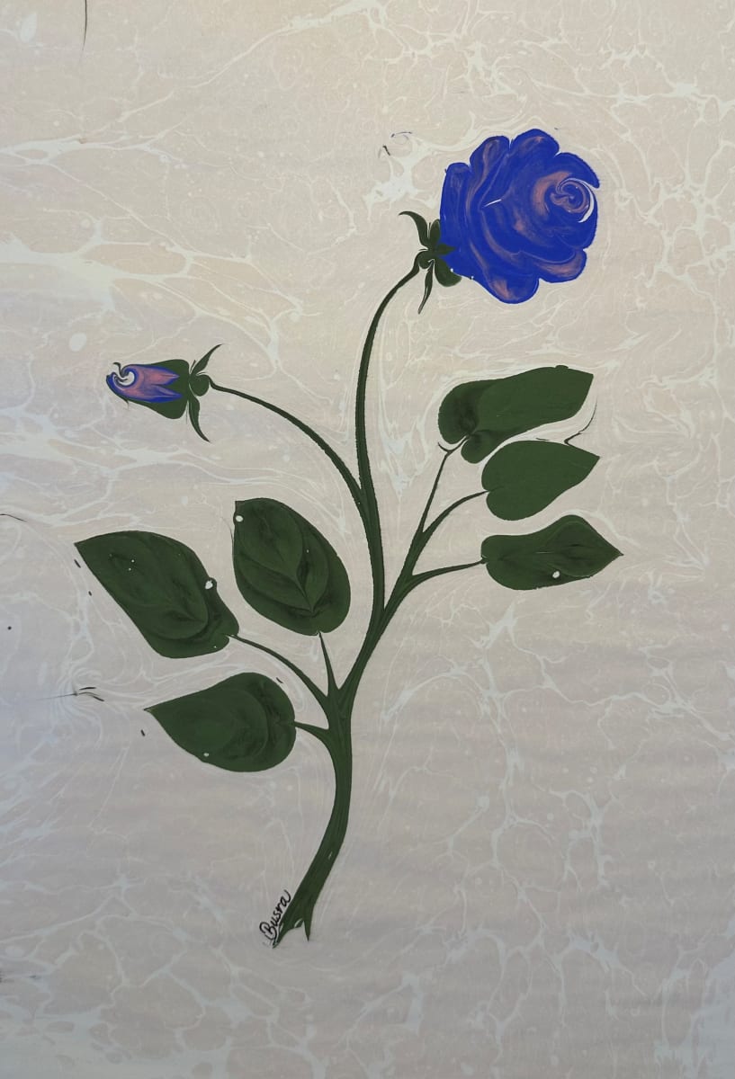 Gul Ebrusu (Marbled Rose) by Busra Dalgic 