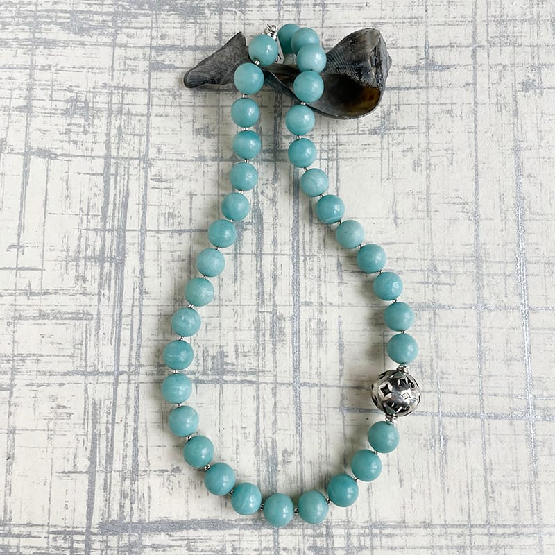 amazonite ocean necklace by Kayte Price 