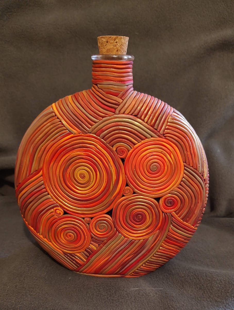 Autumn Coil Large Bottle by Beth Ann Taylor 