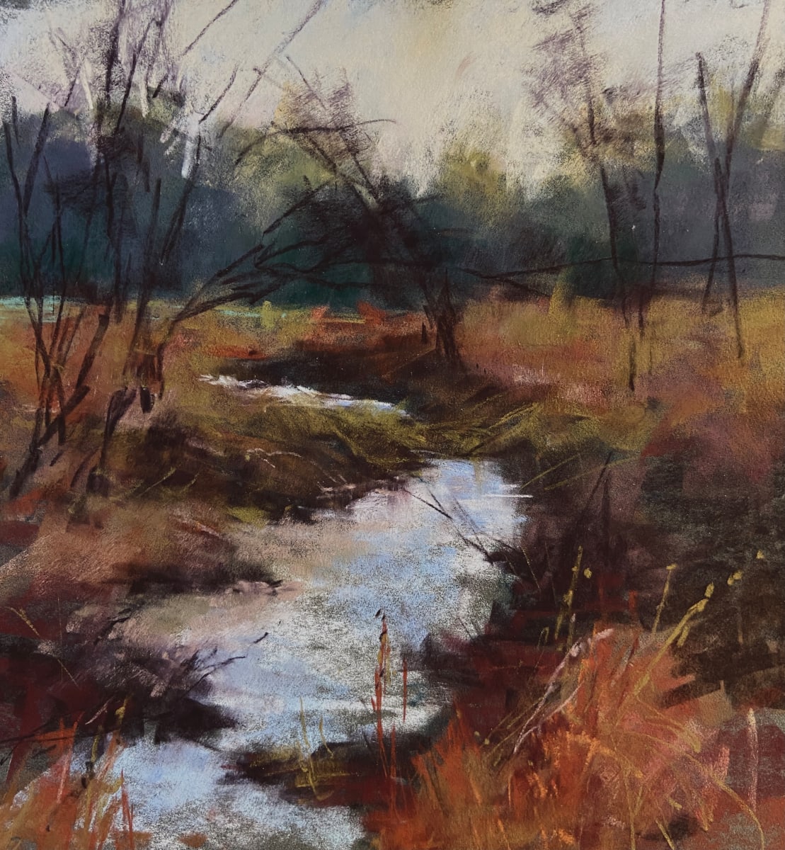 Winter Creek by Daphne Boder 