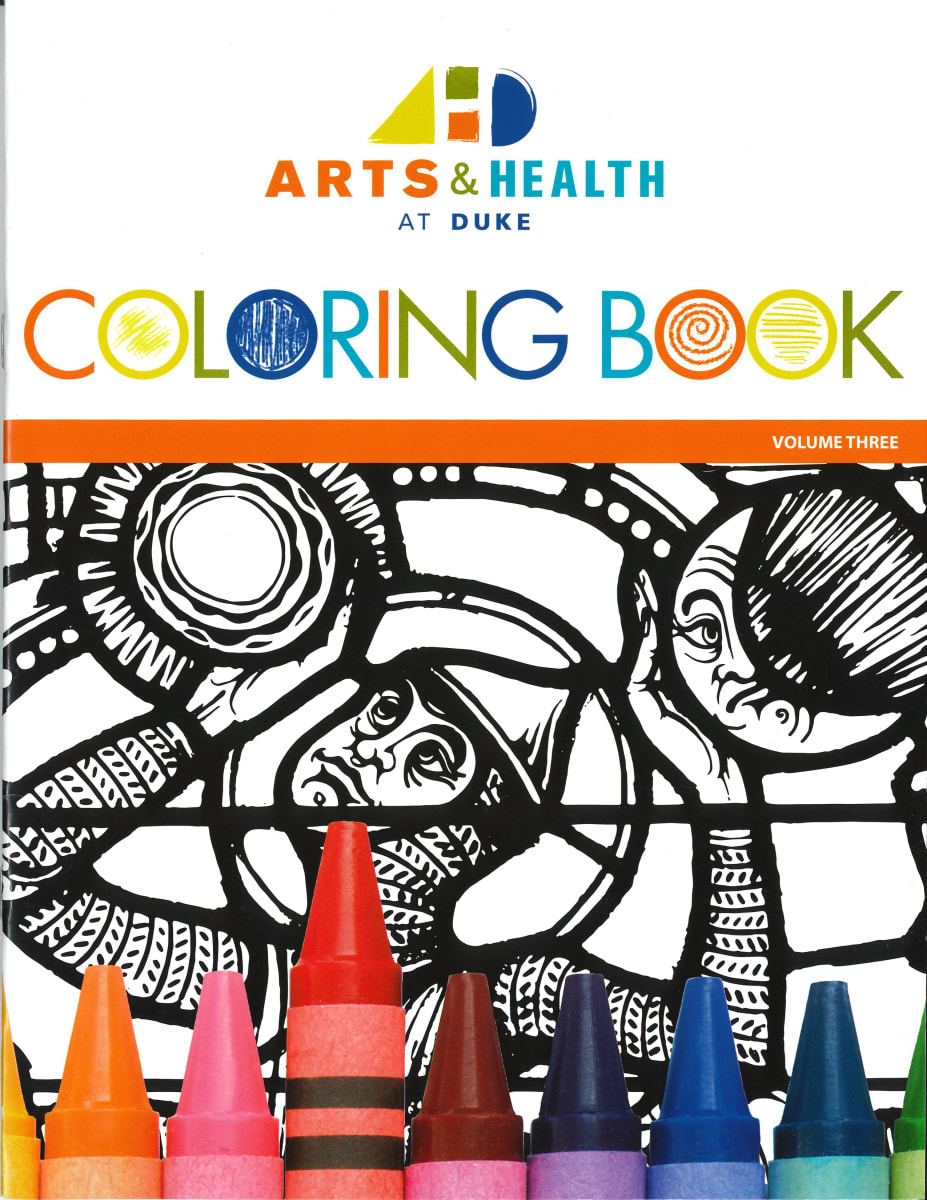 Arts & Health Coloring Books - 3 Pack with Crayola Crayons by Arts and Health at Duke  Image: Volume 3 Coloring Book - Duke Chapel Stained Glass Windows Collection