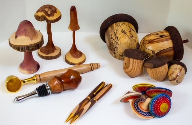 Wooden Pieces (3) by Chapel Hill Woodturners 