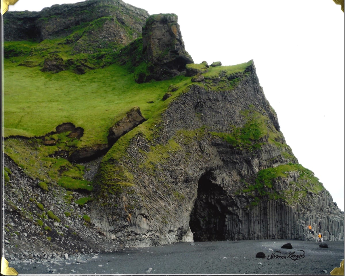Halsanefshellir Cave near Vik, Iceland by Norma Longo 