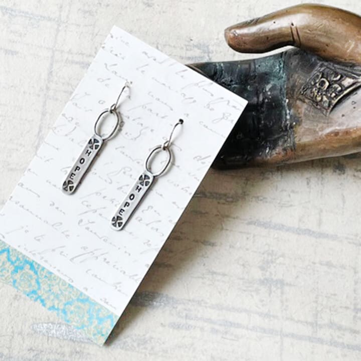 Sterling Hope Earrings by Kayte Price 