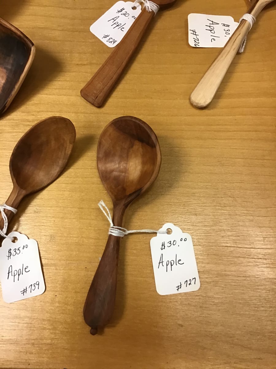 Apple Wood Spoon #727 by Tad Kepley 