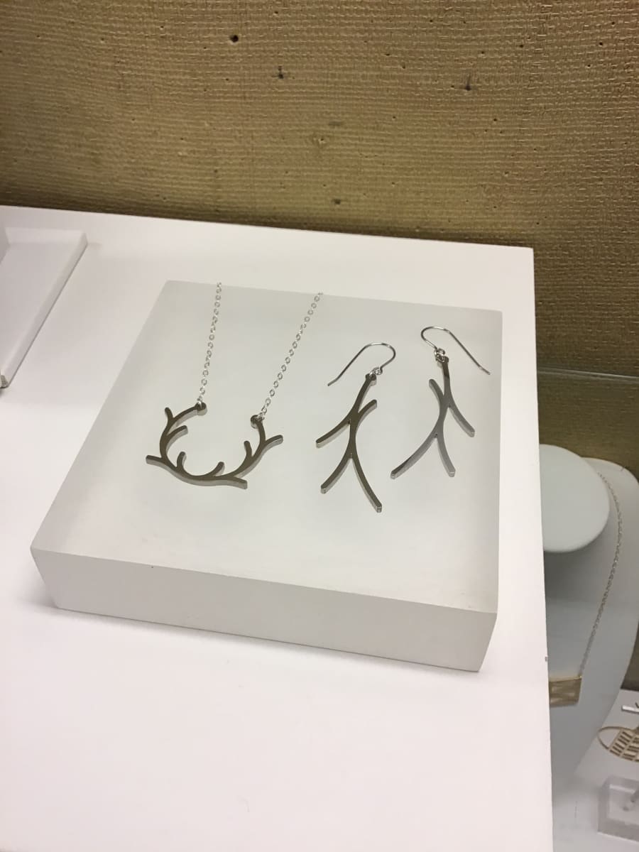 Clinic 1A Case - Antler Necklace - SOLD by Kathleen Dautel 