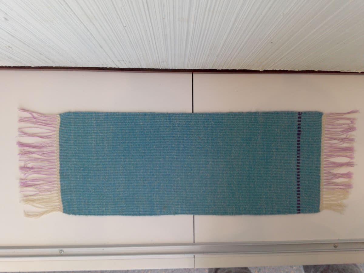 Blue Handwoven Runner by Cole Klovski 