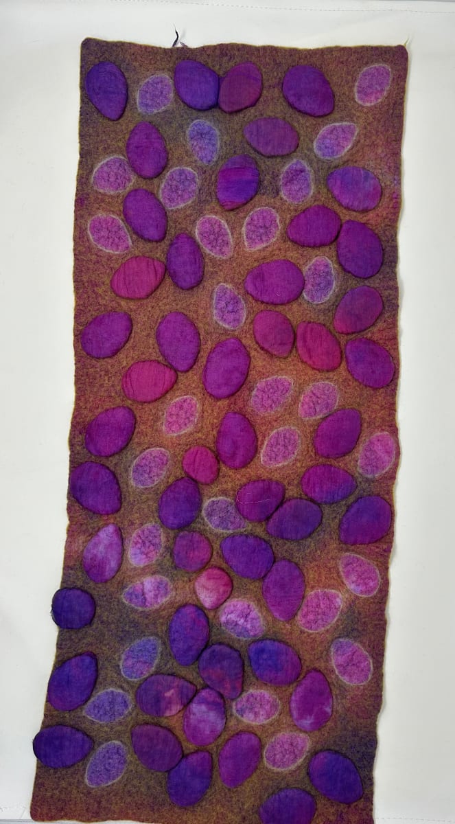 Purple City Table Runner by Denise Witt 