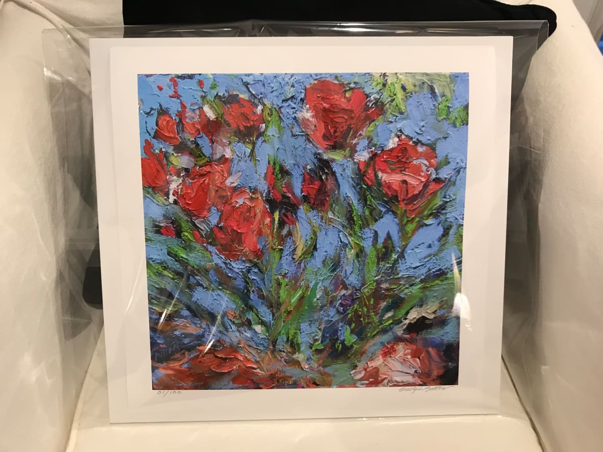 Red Passion Print 1 by Sally Sutton 