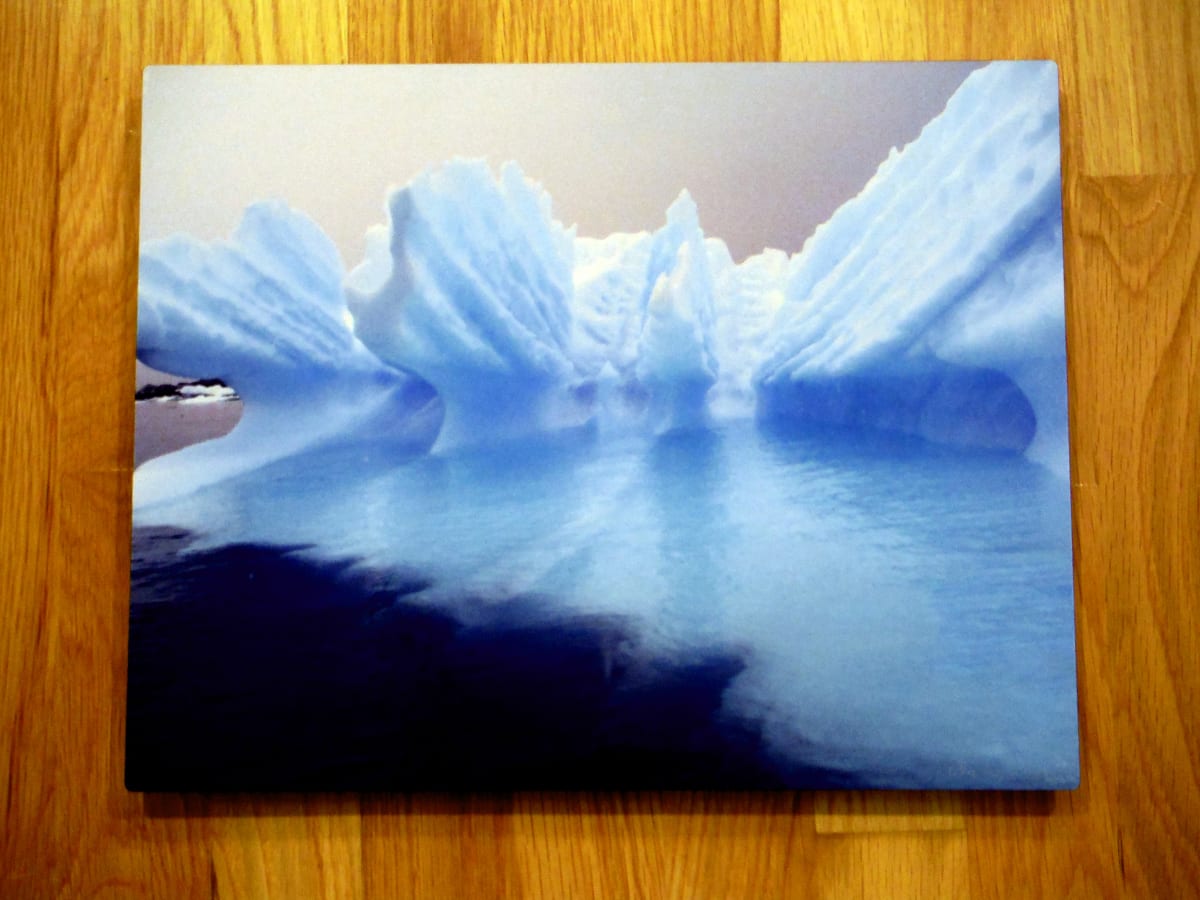 Iceberg "Splash" on metal by Norma Longo 