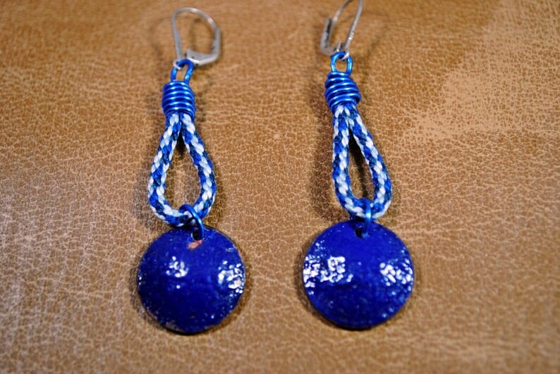 Blue Earrings by Elizabeth Lord 