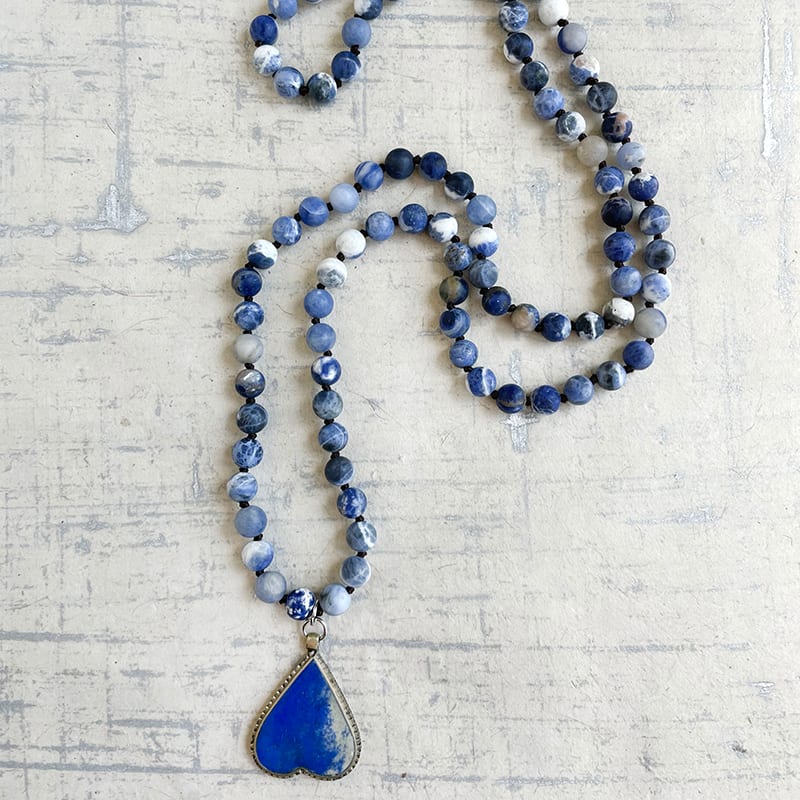 Sodalite & Lapis Necklace by Kayte Price 