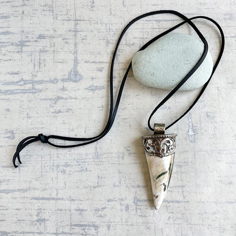 Nepali Shell Necklace by Kayte Price 
