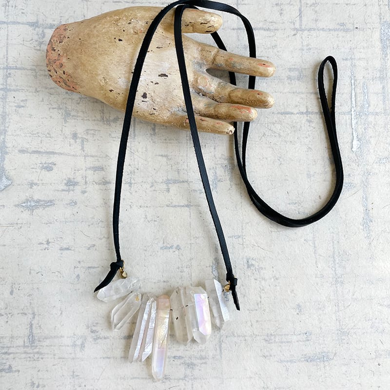 Crystal Points Necklace by Kayte Price 