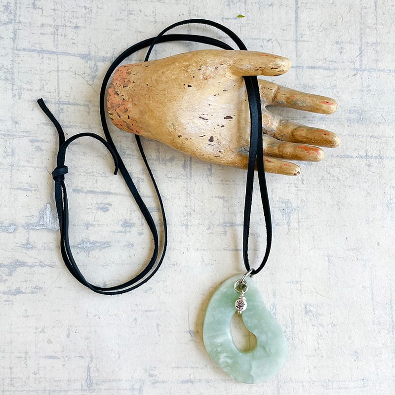 Raw Aquamarine Necklace by Kayte Price 