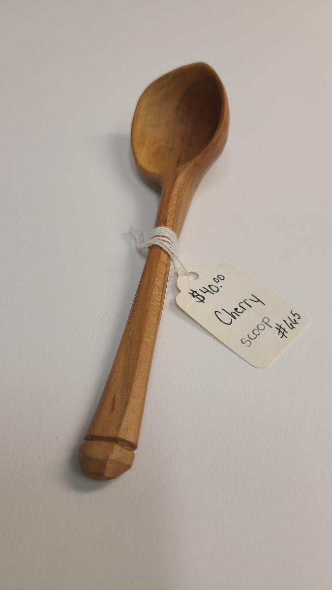 Cherry Wood Scoop #665 by Tad Kepley 