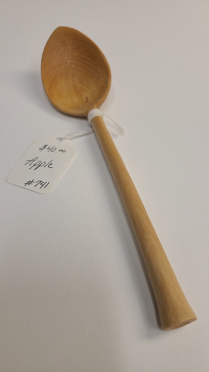 Apple Wood Spoon #741 by Tad Kepley 