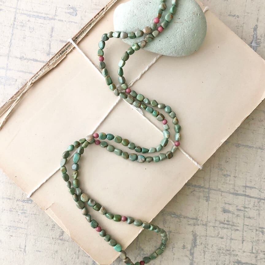 Green Turquoise Necklace by Kayte Price 
