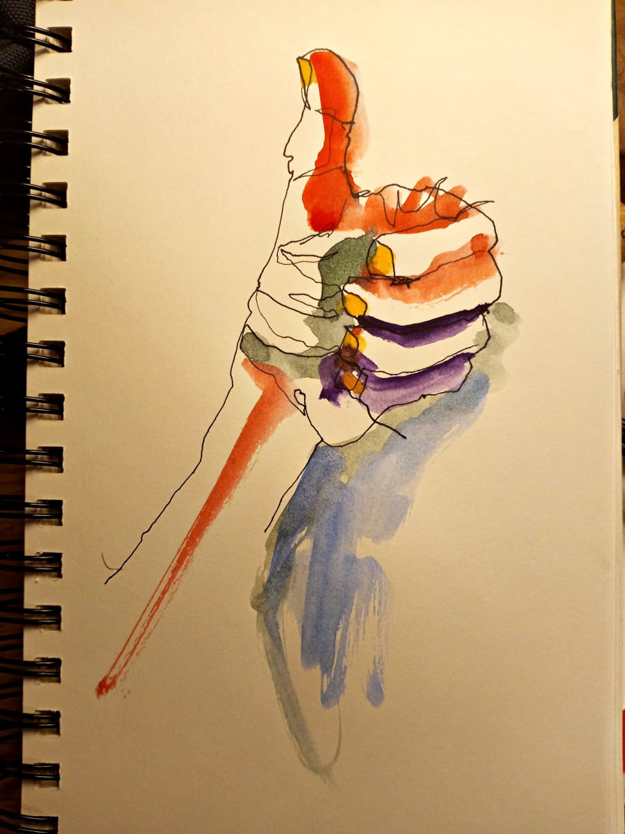 CAA Drawing-a-Day Challenge - Thumbs Up, Image 1.