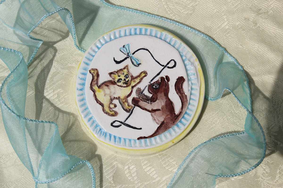 Cat Trivet by inHIShandsart, Image 1.