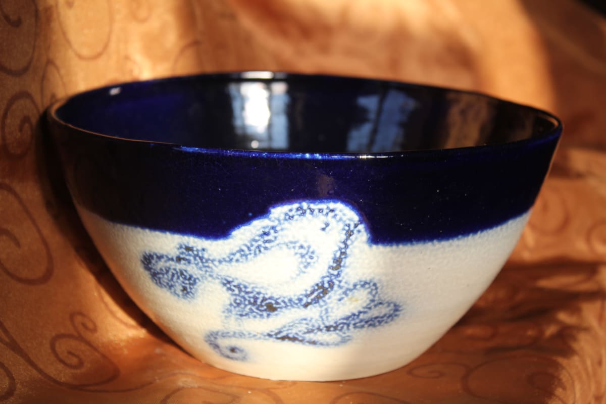 Bird Bowl Salt Glaze 