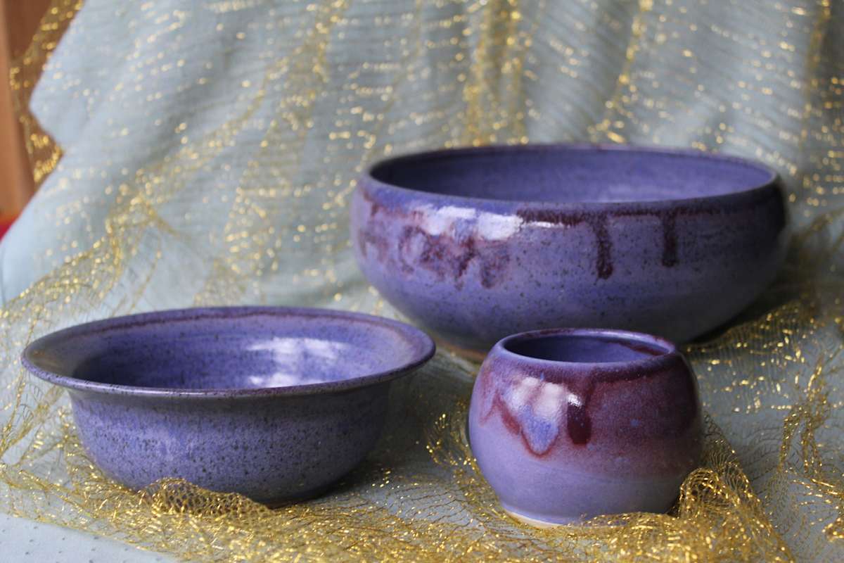 Purple Bowl Set, Image 3.