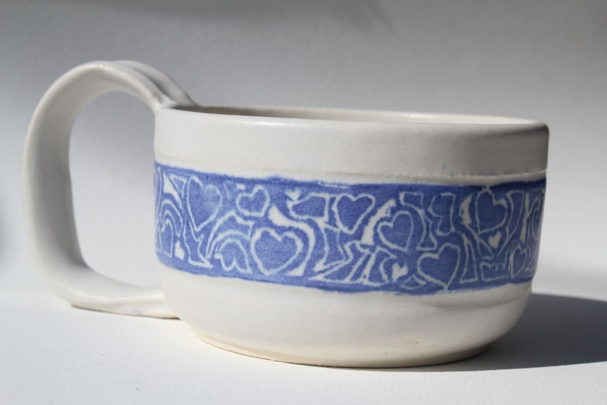 Blue Patterned Teacup, Image 3.