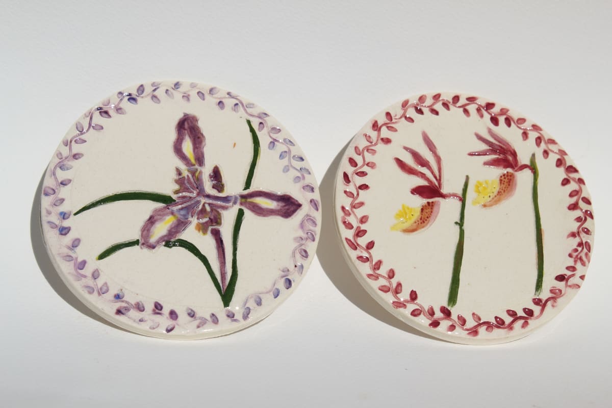 Flower Trivets - Set of Two, Image 1.