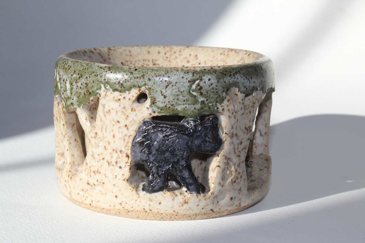 Double Walled Bear in Woods, Image 2.