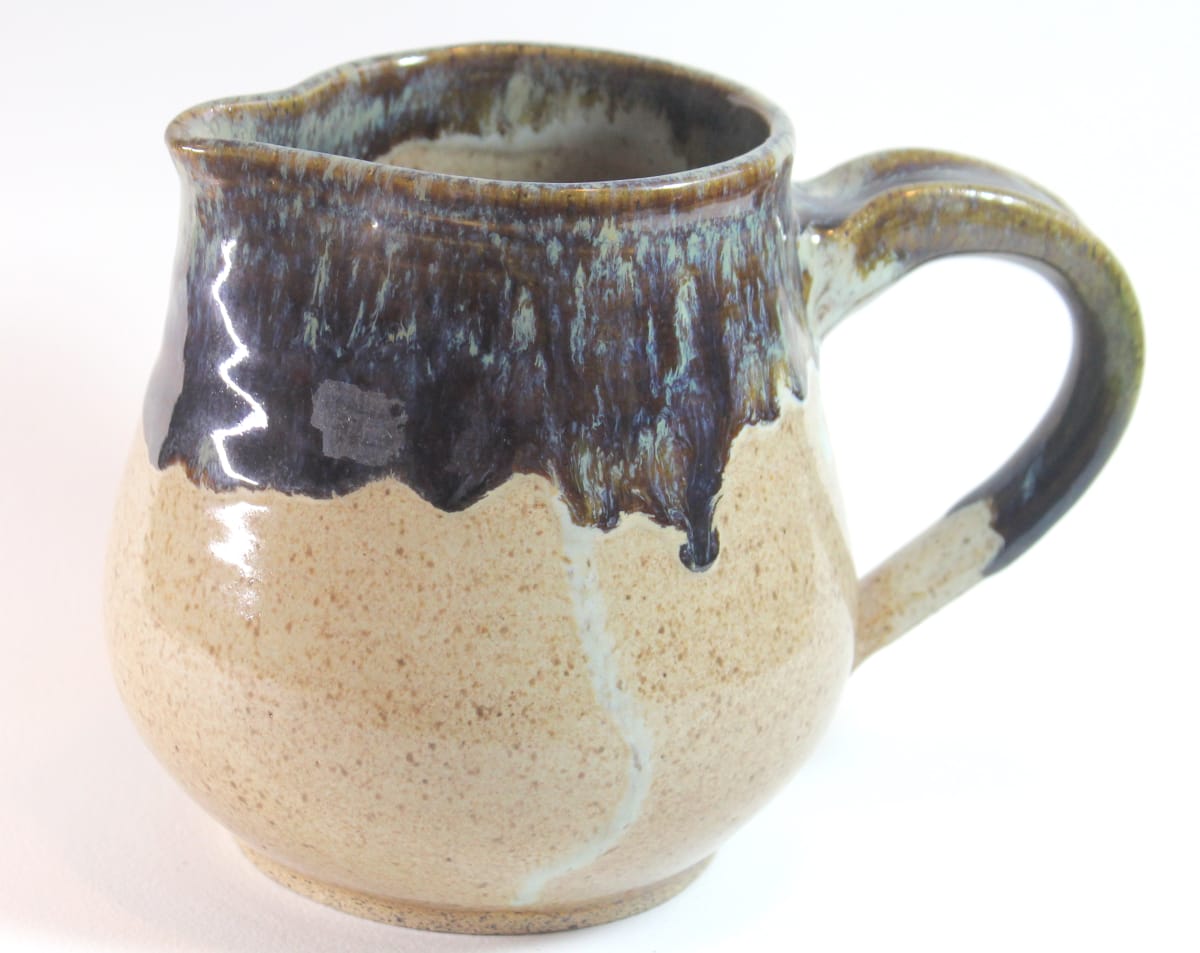 Tan and Brown Pitcher, Image 3.