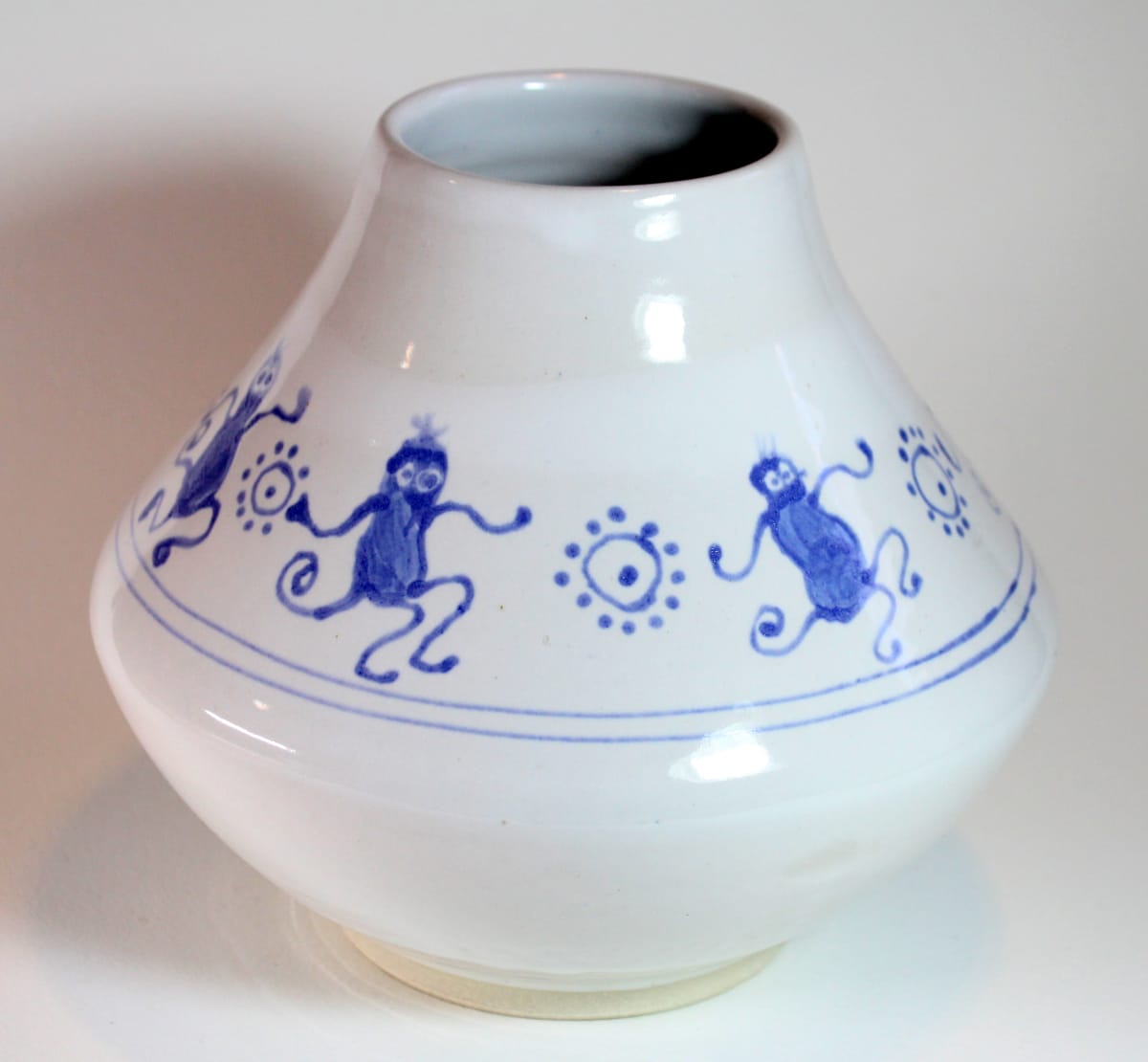 White Vase with Monkeys, Image 3.